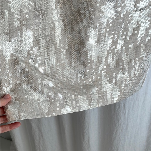 WORN ONCE Trina Turk GORGEOUS Gold Sheath Mini Dress Sleeveless Crew Neck - Picture 6 of 13